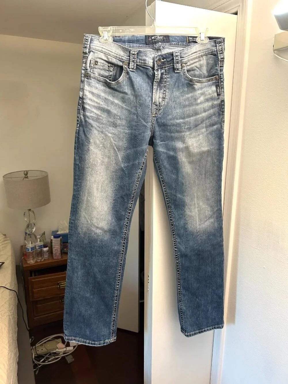 Lot Of 3 Different Pair Of True Religion And Silver Mens Jeans